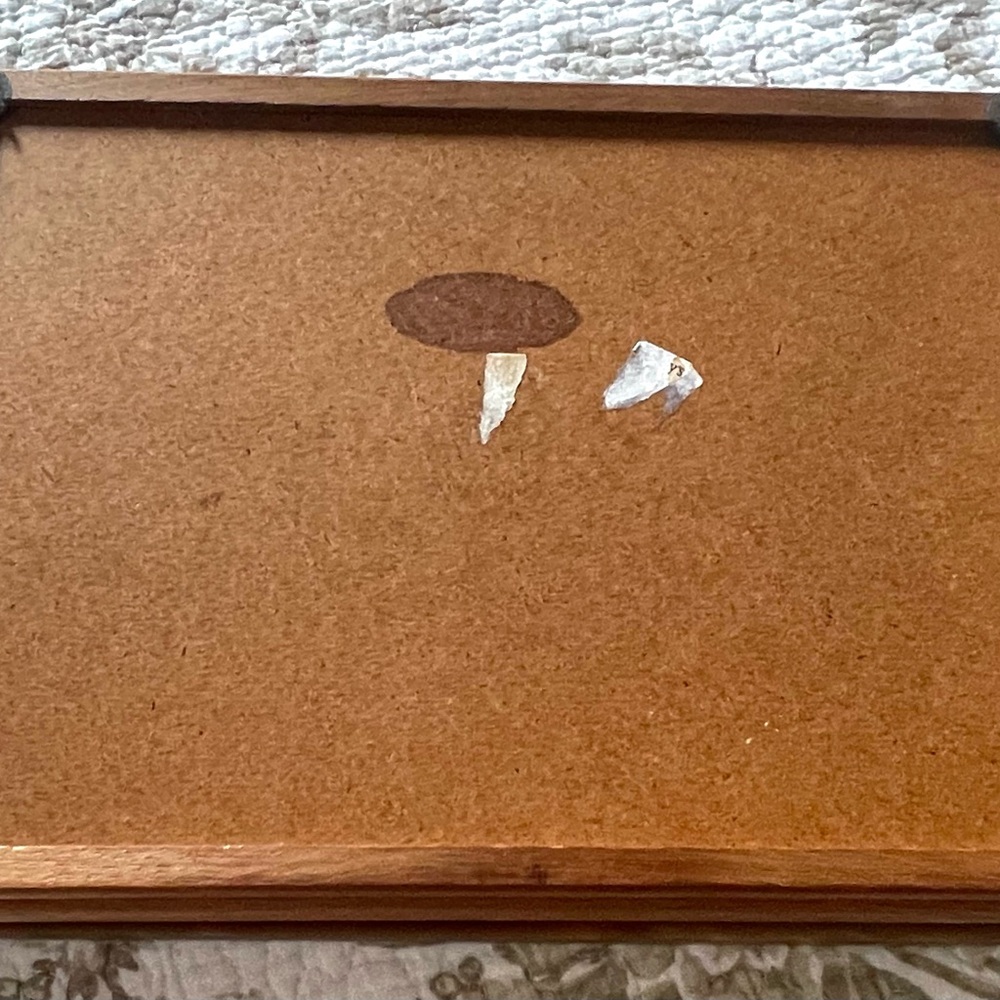 Vintage Wooden Box with Marble Lid - Picture 4 of 4